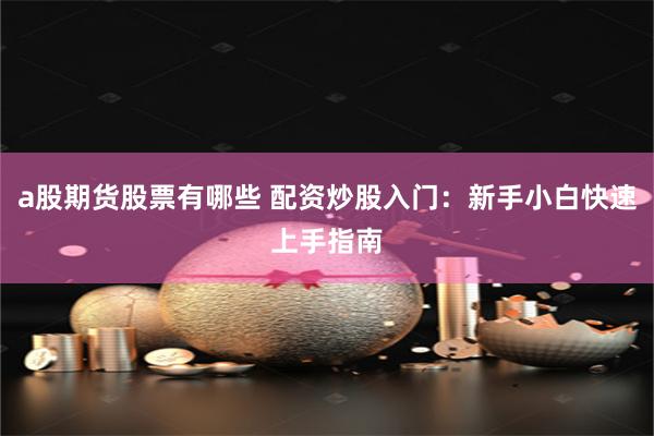 a股期貨股票有哪些 配資炒股入門：新手小白快速上手指南